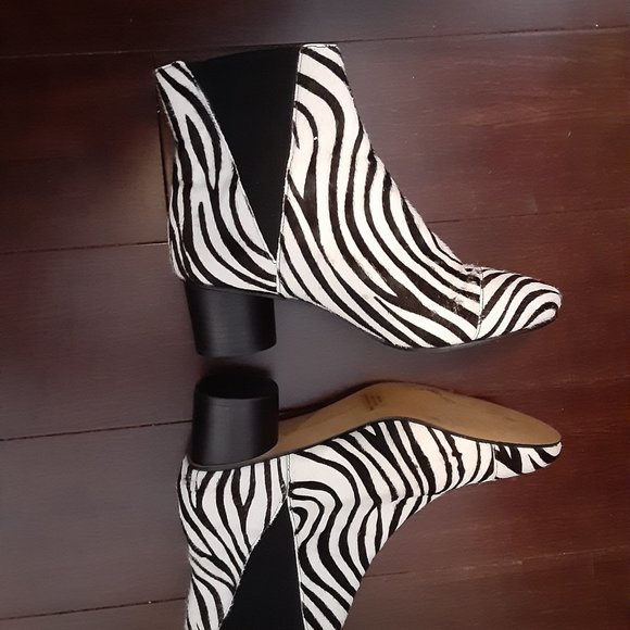 Rebecca Minkoff Shoes - Rebecca Minkoff izette too Chelsea zebra print boots